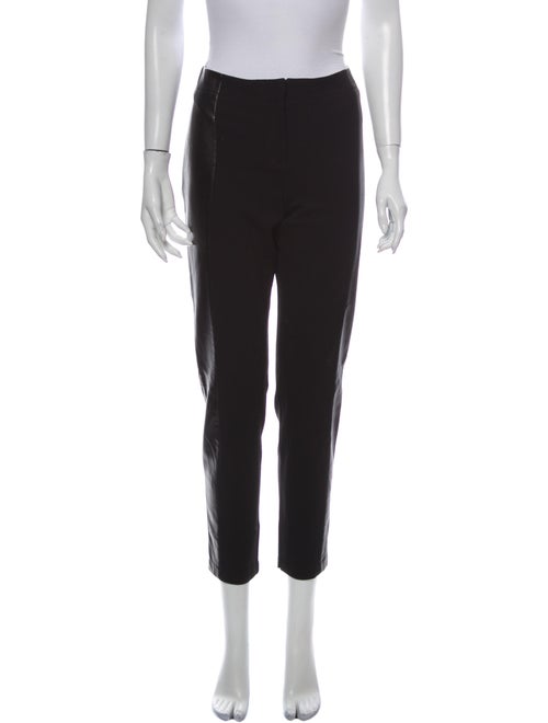 Lafayette 148 Leather Straight Leg Pants Black