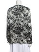 Lafayette 148 Silk Printed Blouse