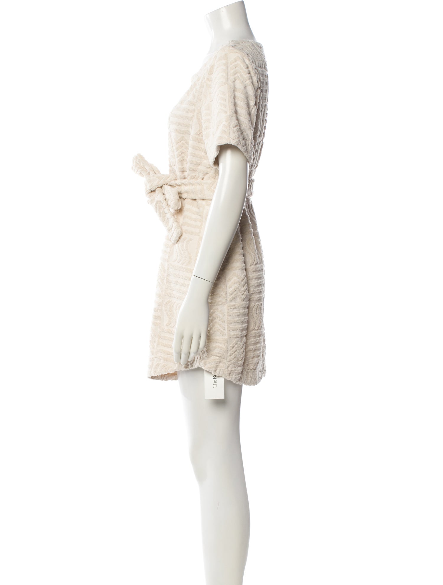 Lucy Folk Scoop Neck Mini Dress