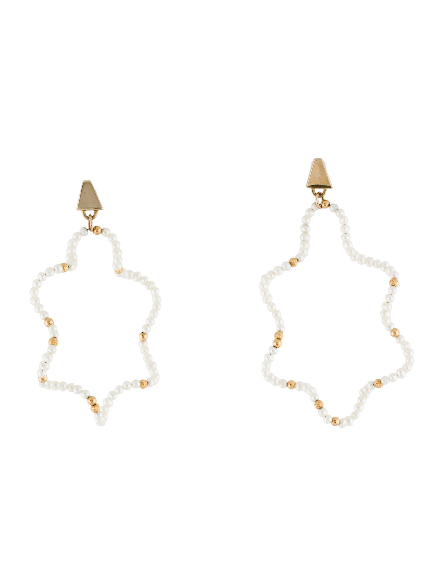Lucy Folk 9K Cultured Pearl Mirage Drop Earrings
