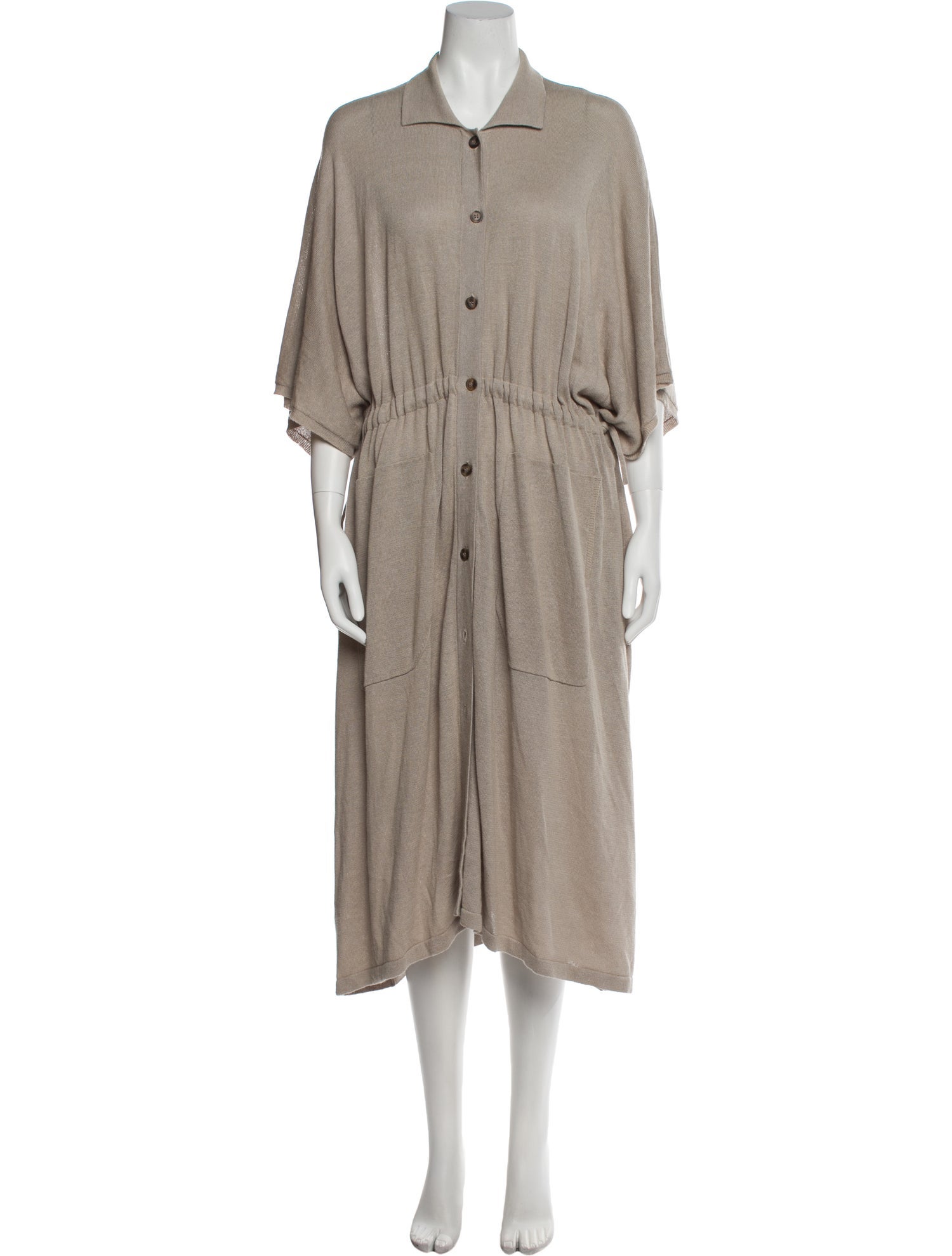 L.F.Markey Linen Midi Length Dress