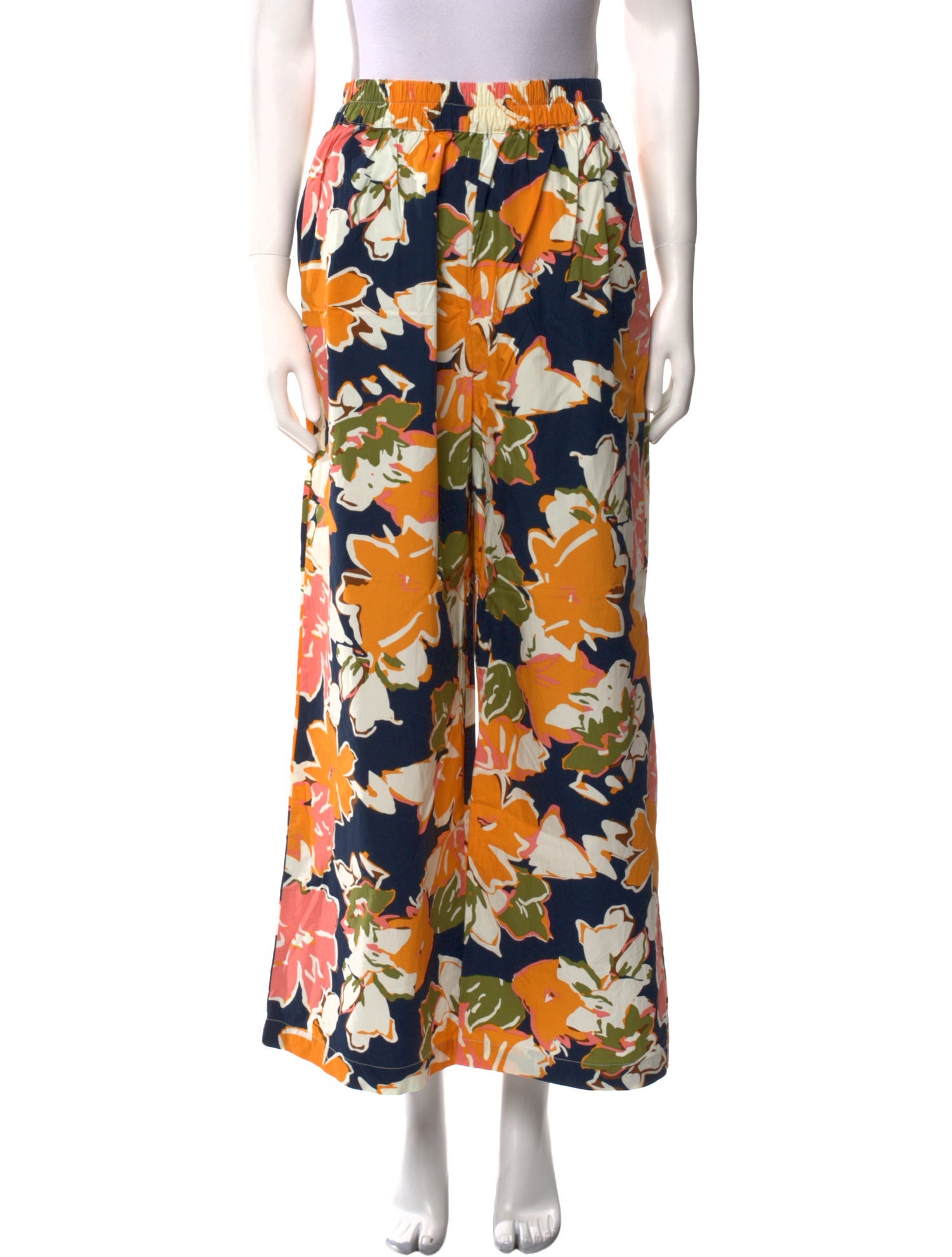 L.F.Markey Floral Print Wide Leg Pants