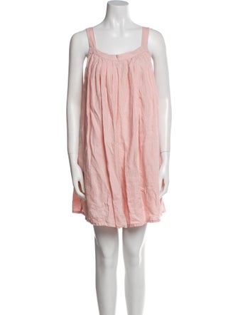 L.F.Markey Linen Scoop Neck Romper