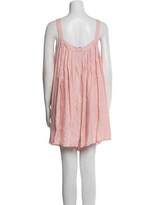 L.F.Markey Linen Scoop Neck Romper