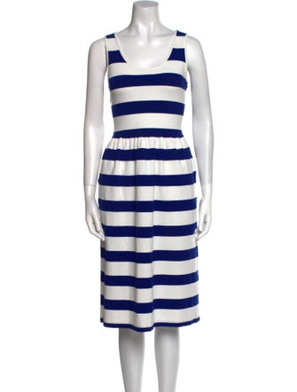 L.F.Markey Striped Midi Length Dress