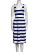 L.F.Markey Striped Midi Length Dress