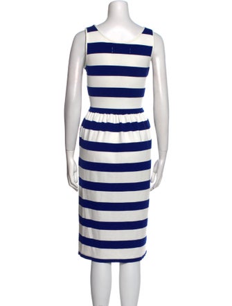 L.F.Markey Striped Midi Length Dress