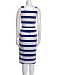 L.F.Markey Striped Midi Length Dress
