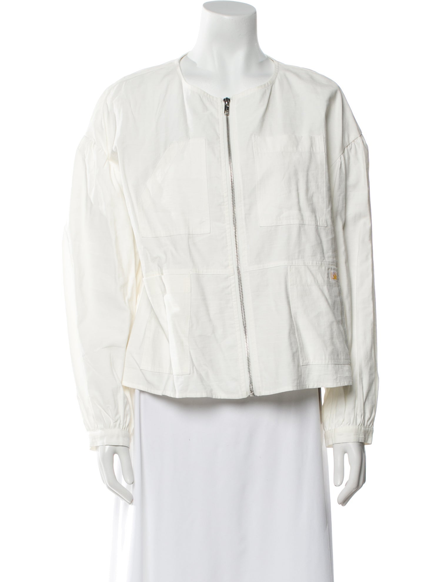 L.F.Markey Crew Neck Long Sleeve Button-Up Top w/ Tags