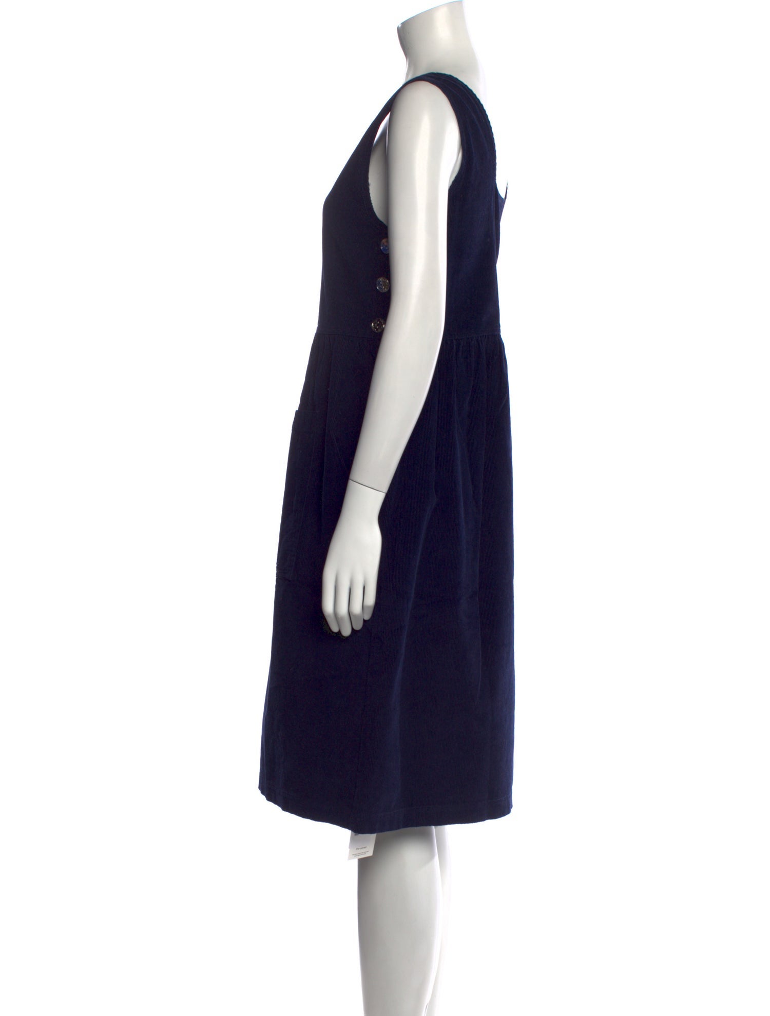 L.F.Markey Square Neckline Knee-Length Dress