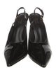 Larroude x Altuzarra Patent Leather Slingback Pumps