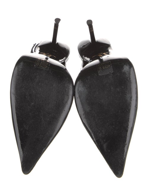 Larroude x Altuzarra Patent Leather Slingback Pumps