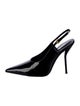 Larroude x Altuzarra Patent Leather Slingback Pumps