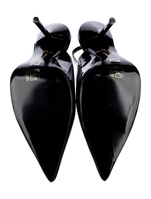 Larroude x Altuzarra Patent Leather Slingback Pumps