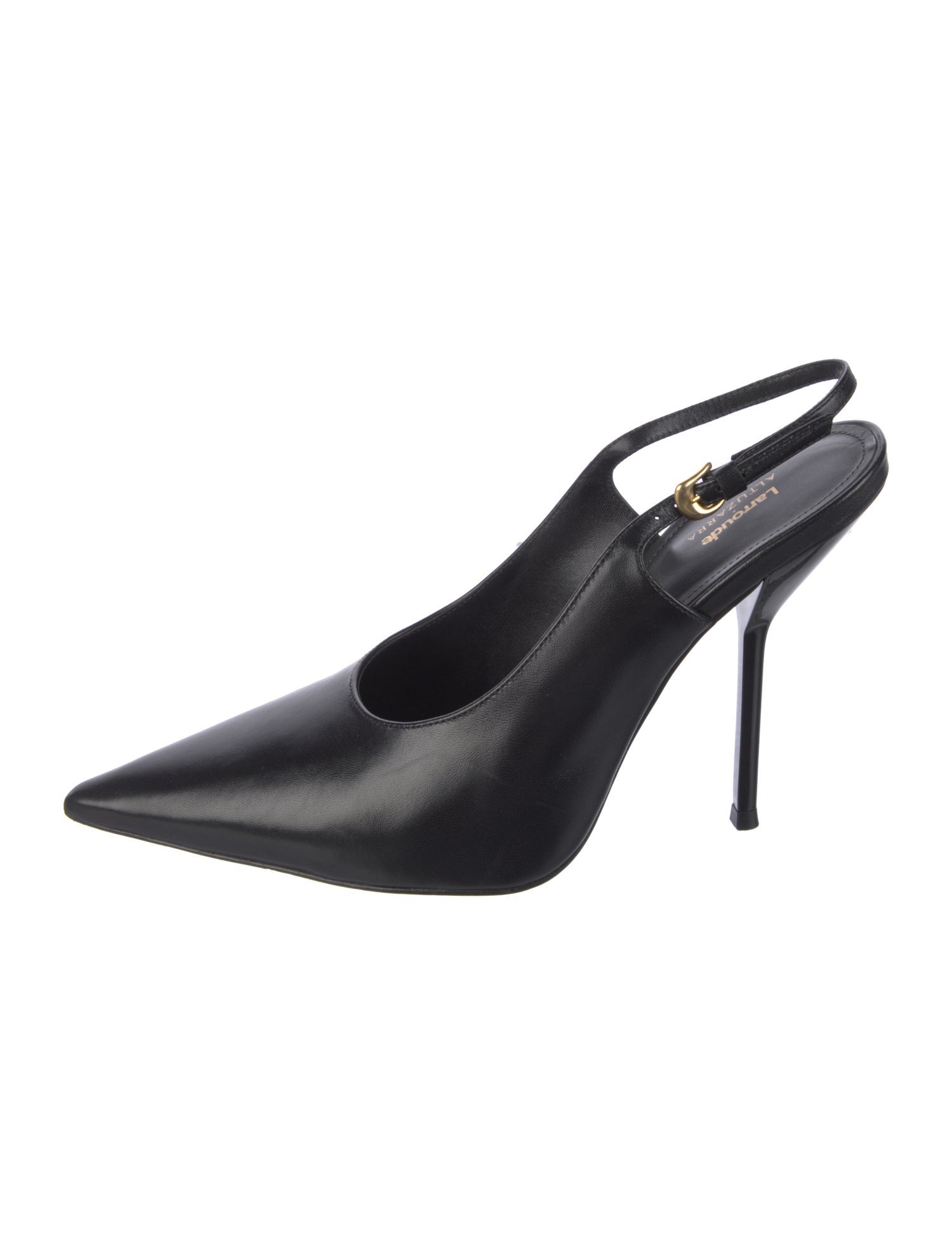 Larroude x Altuzarra Leather Slingback Pumps