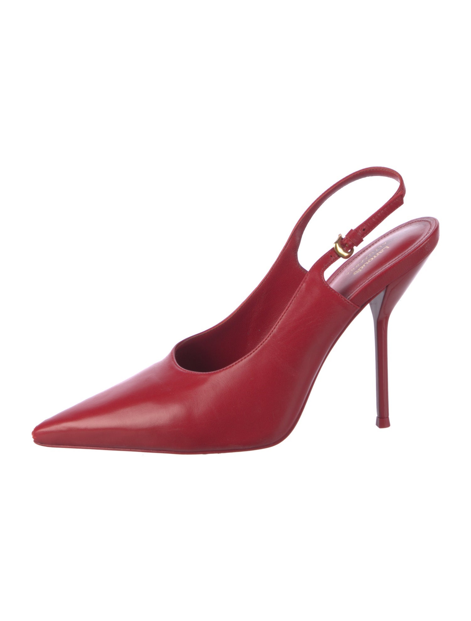 Larroude x Altuzarra Leather Slingback Pumps