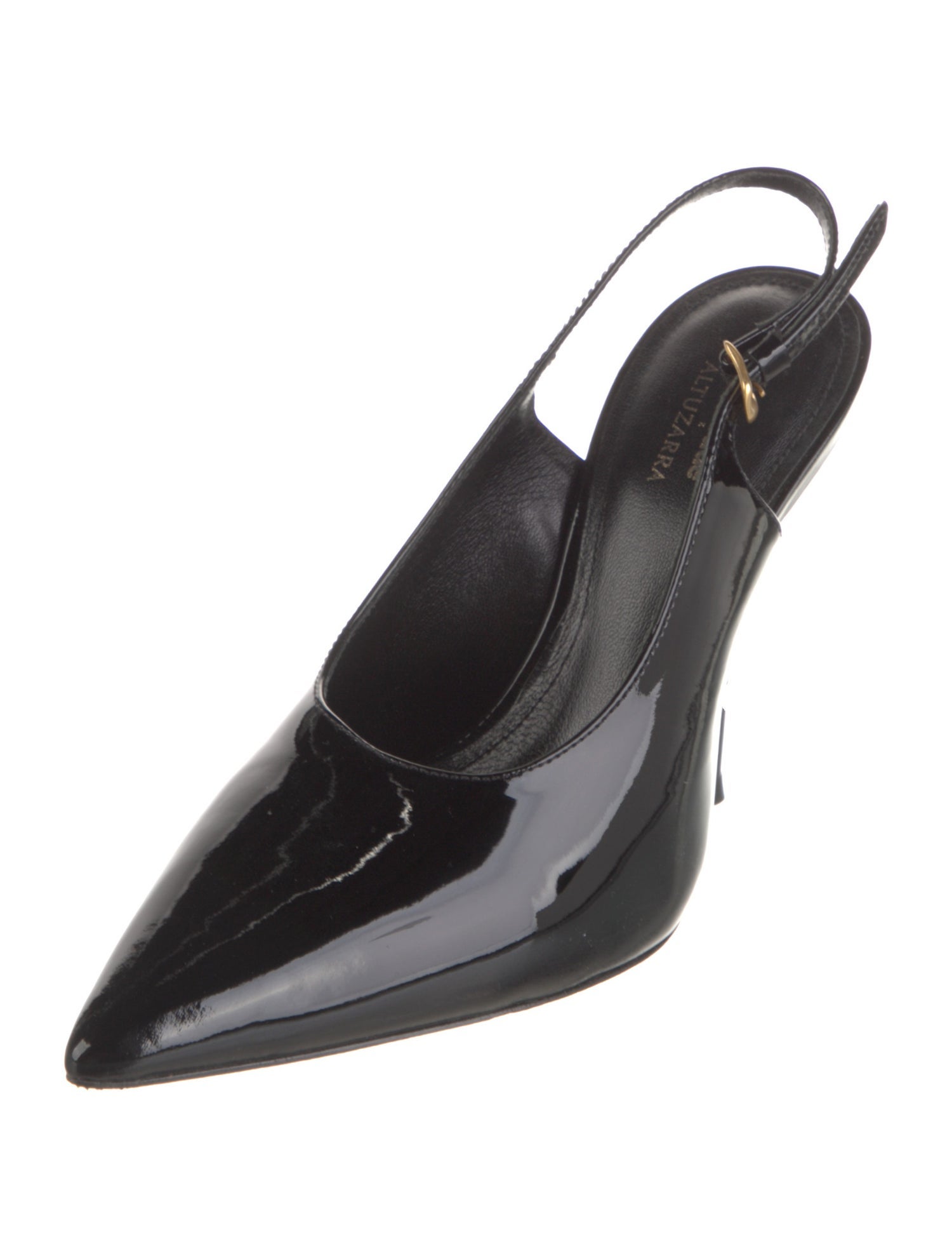 Larroude x Altuzarra Leather Slingback Pumps