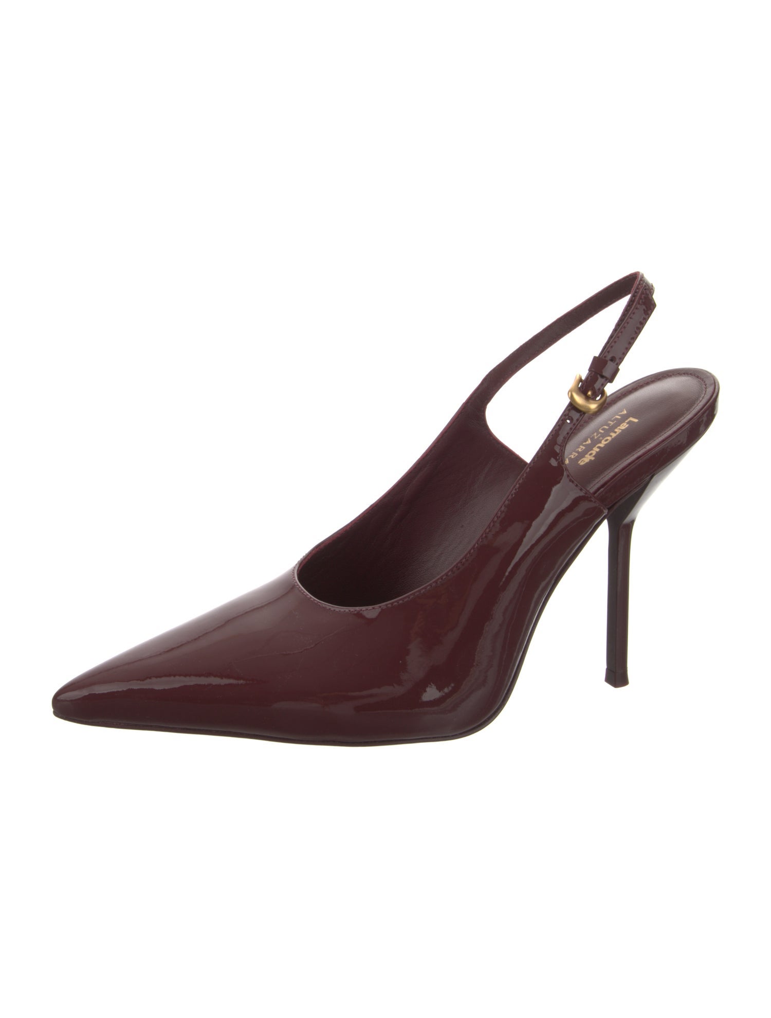 Larroude x Altuzarra Leather Slingback Pumps