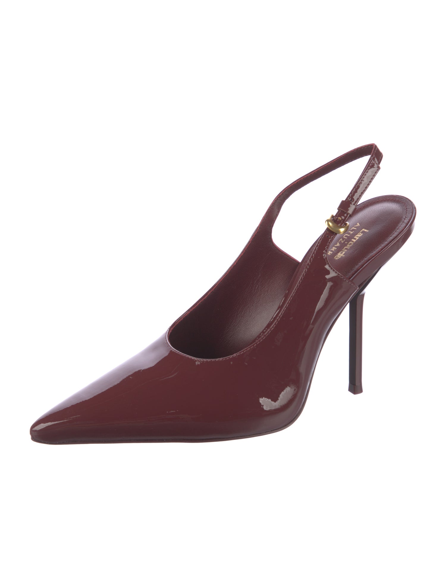 Larroude x Altuzarra Leather Slingback Pumps