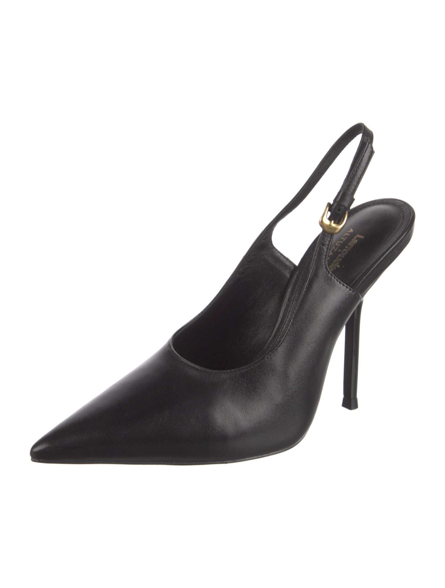 Larroude x Altuzarra Leather Slingback Pumps
