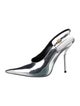 Larroude x Altuzarra Patent Leather Slingback Pumps