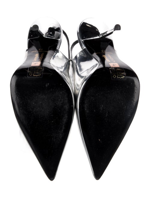 Larroude x Altuzarra Patent Leather Slingback Pumps