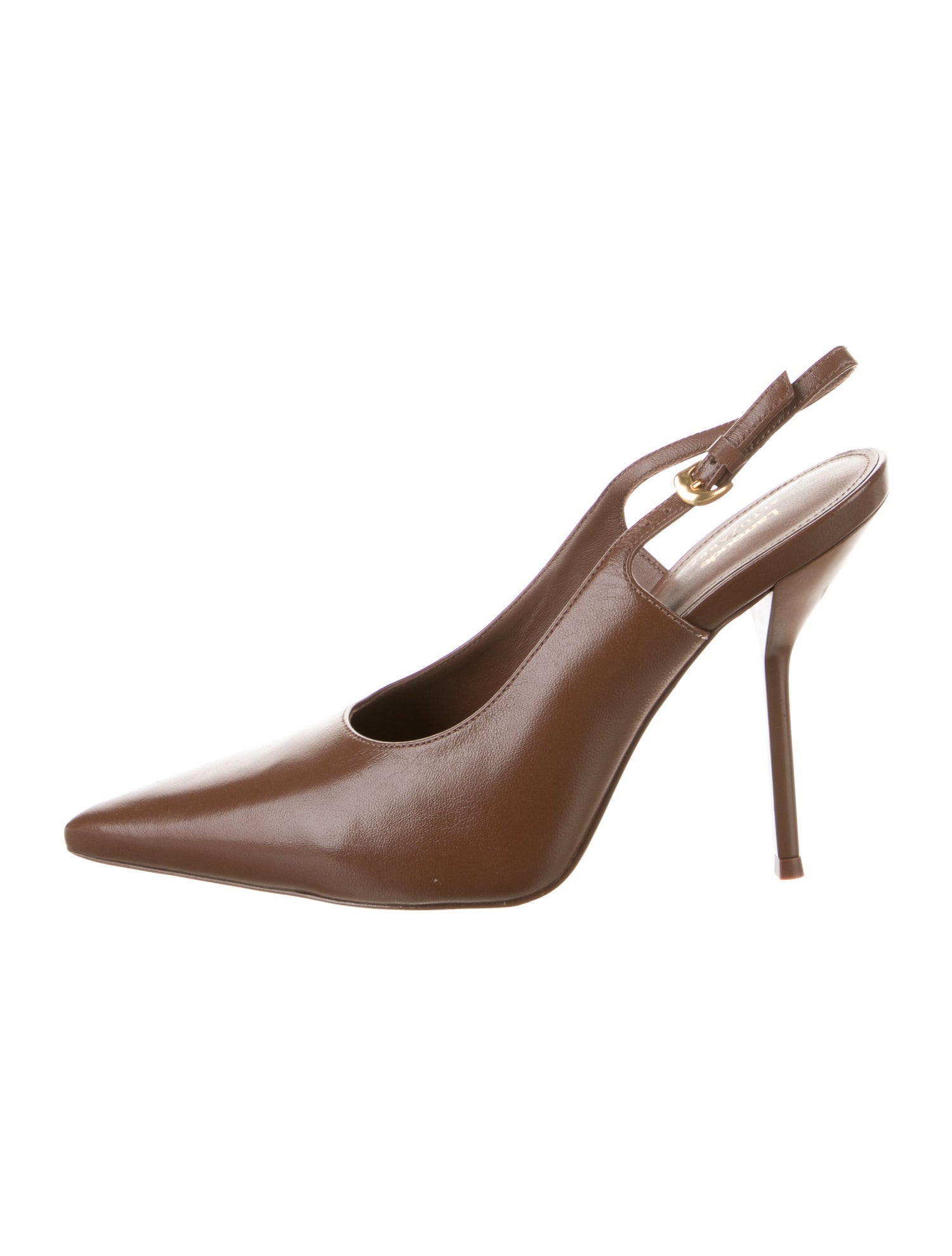 Larroude x Altuzarra Leather Slingback Pumps