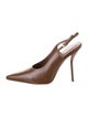 Larroude x Altuzarra Leather Slingback Pumps