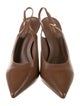 Larroude x Altuzarra Leather Slingback Pumps