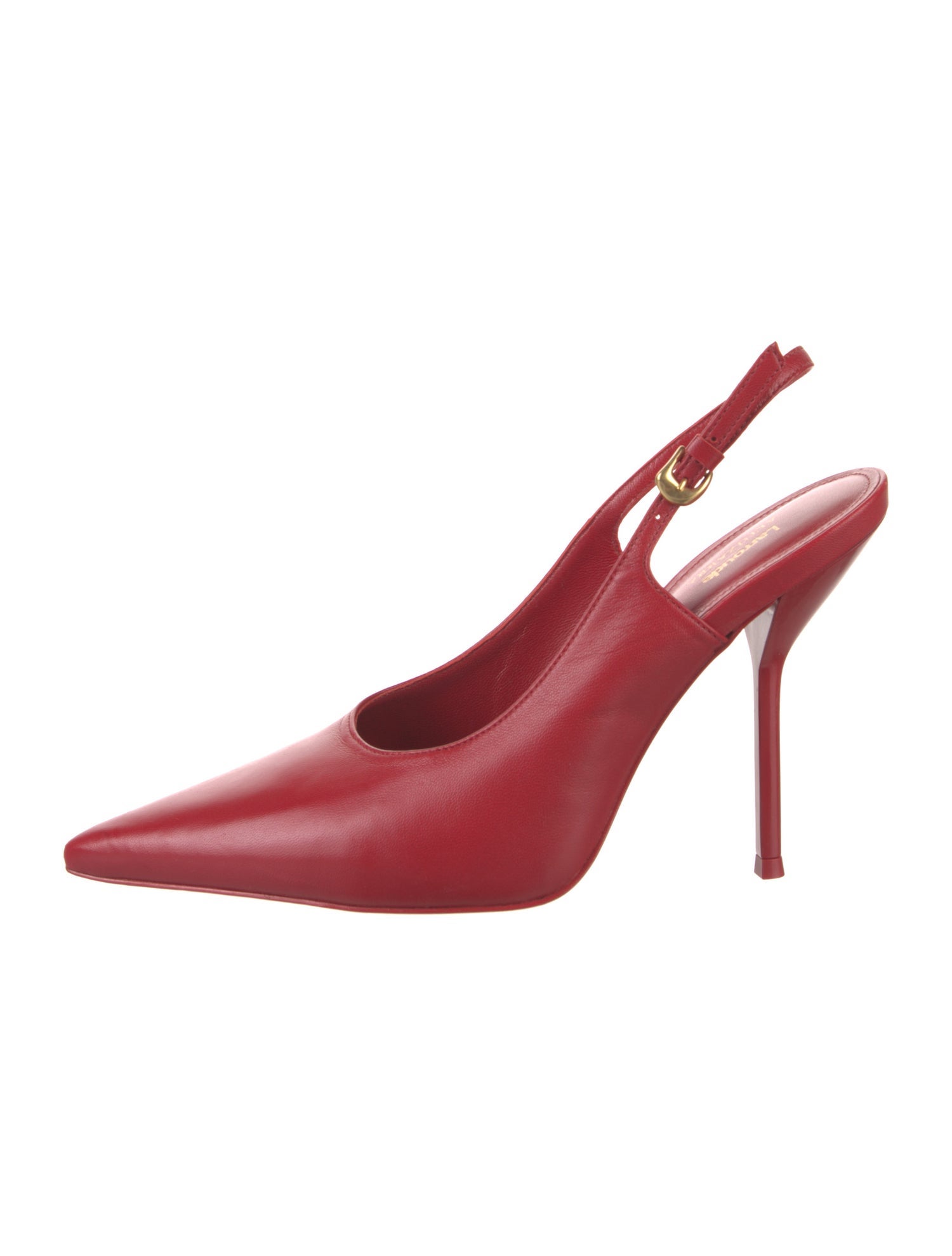 Larroude x Altuzarra Leather Slingback Pumps