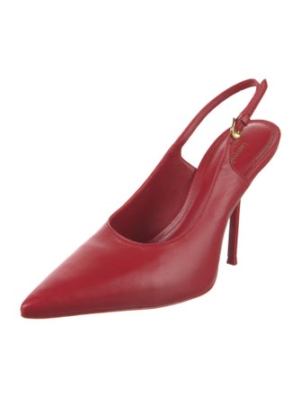 Larroude x Altuzarra Leather Slingback Pumps