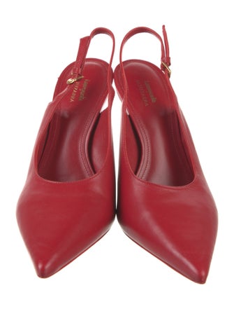 Larroude x Altuzarra Leather Slingback Pumps