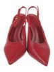 Larroude x Altuzarra Leather Slingback Pumps