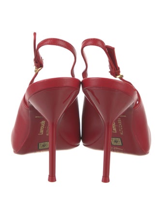 Larroude x Altuzarra Leather Slingback Pumps