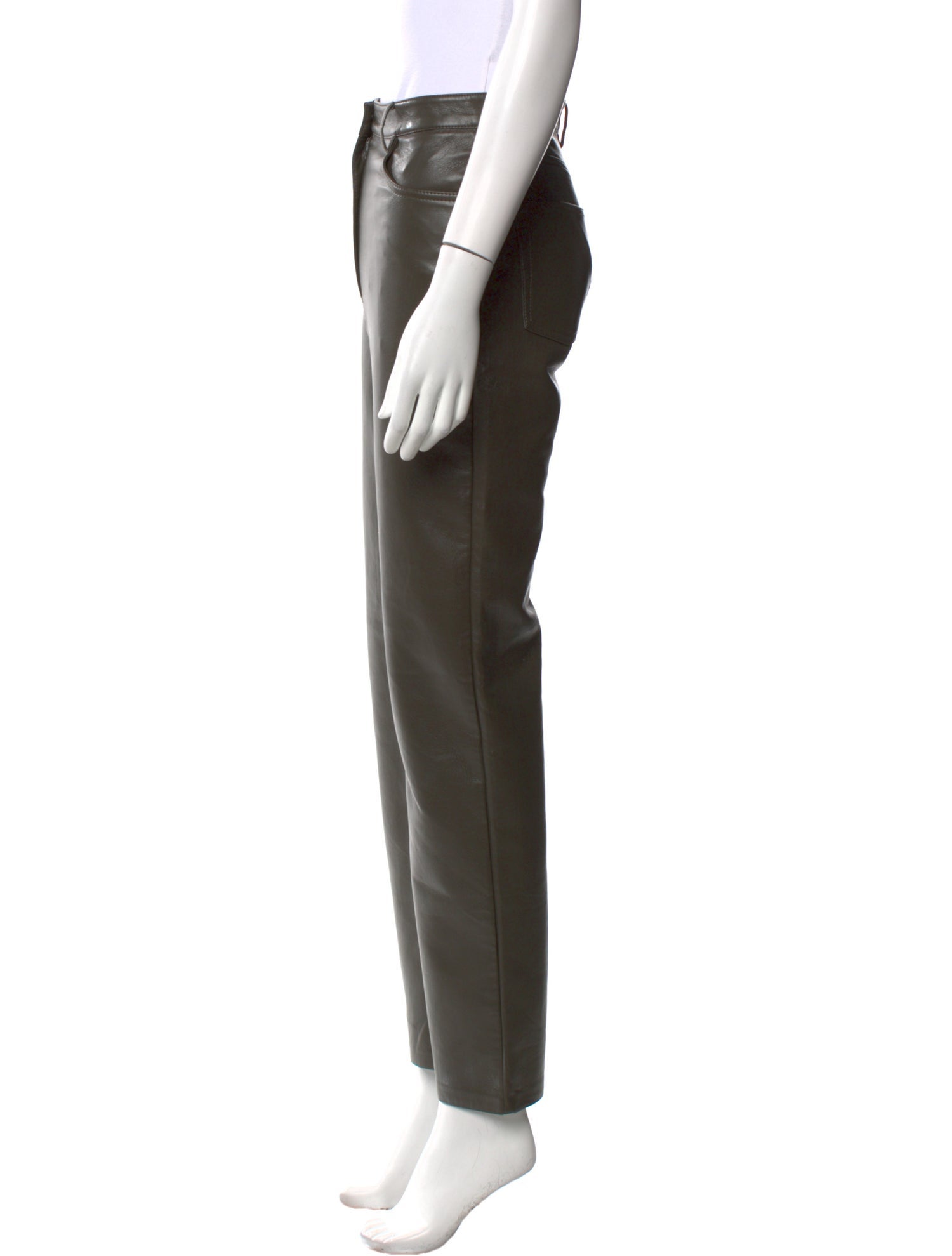 Wilfred Faux Leather Straight Leg Pants