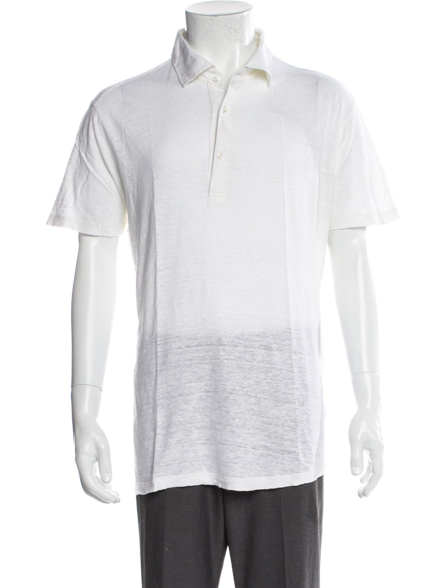 Luca Faloni Linen Collar Polo Shirt