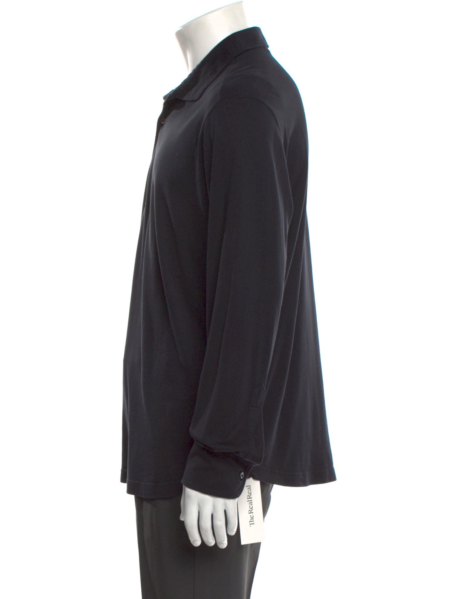 Luca Faloni Silk Crew Neck Polo Shirt