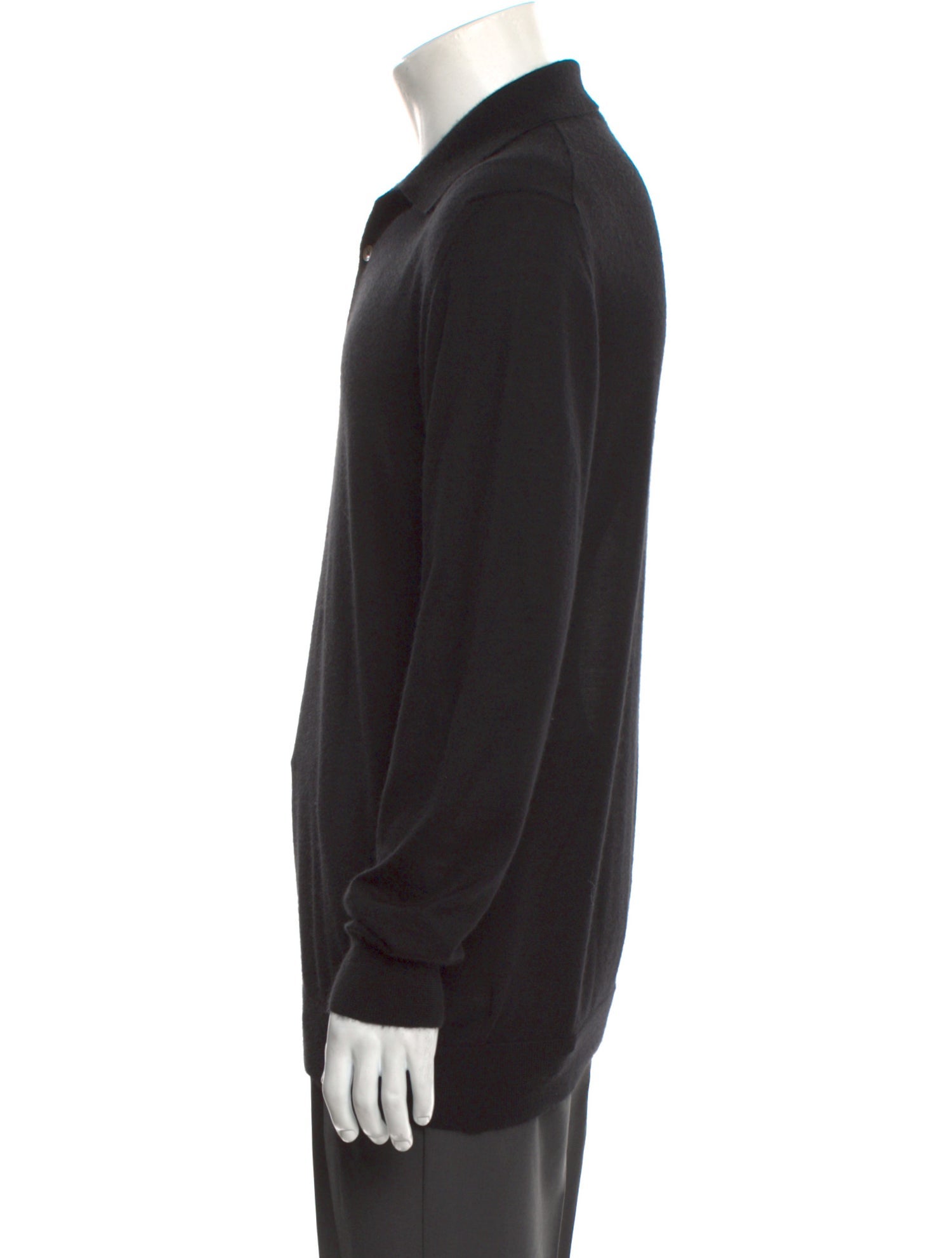 Luca Faloni Cashmere Crew Neck Polo Shirt