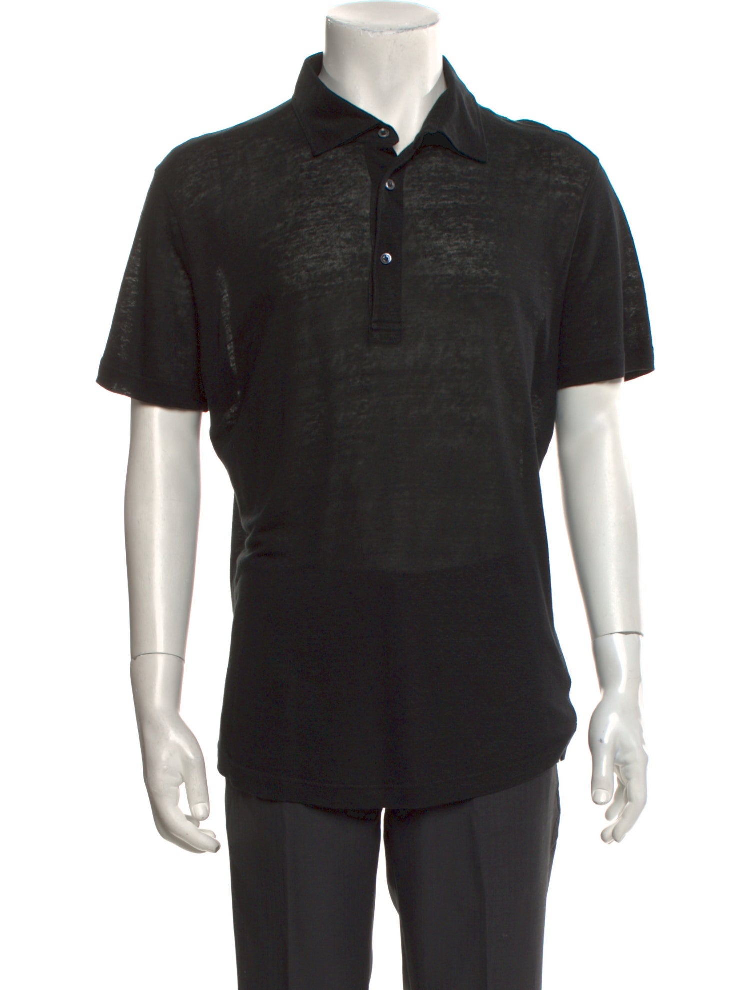 Luca Faloni Linen Collar Polo Shirt