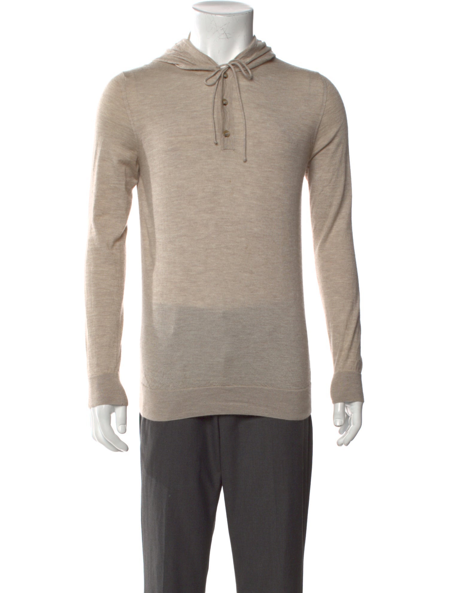 Luca Faloni Cashmere Mock Neck Polo Sweater