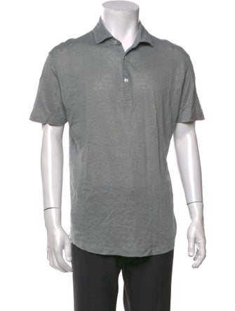 Luca Faloni Linen Collar Polo Shirt