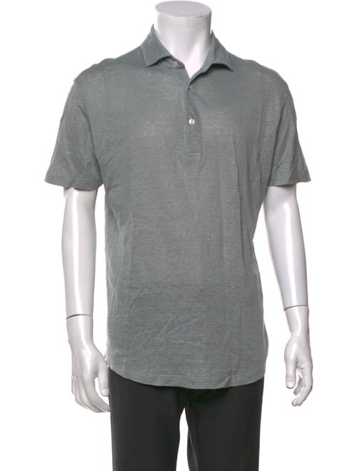 Luca Faloni Linen Collar Polo Shirt