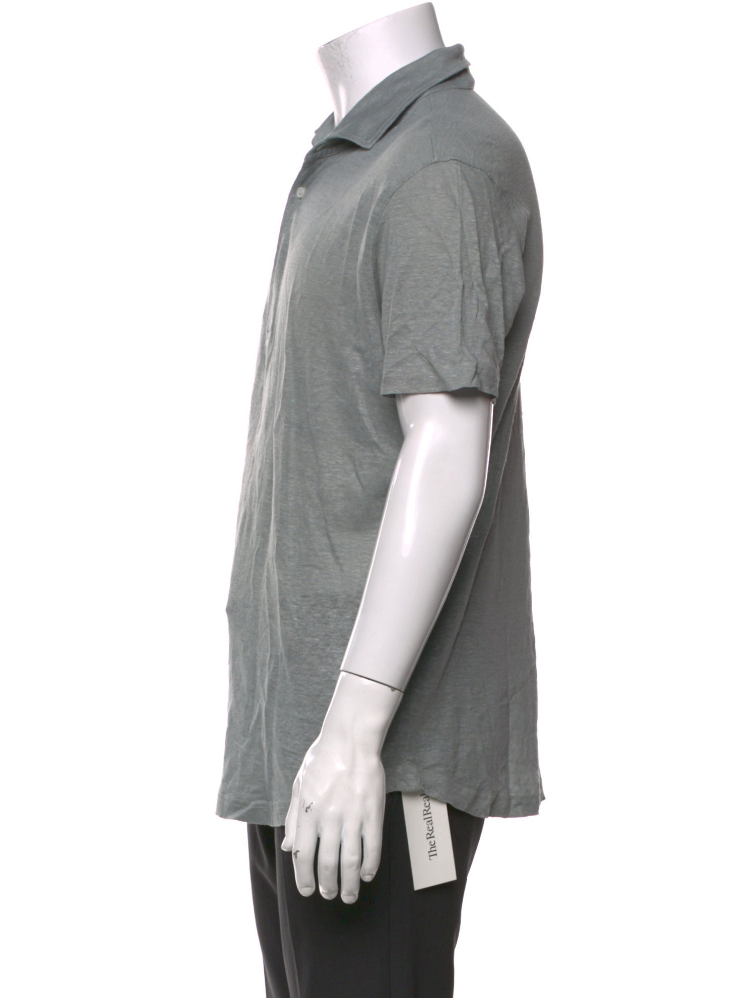 Luca Faloni Linen Collar Polo Shirt