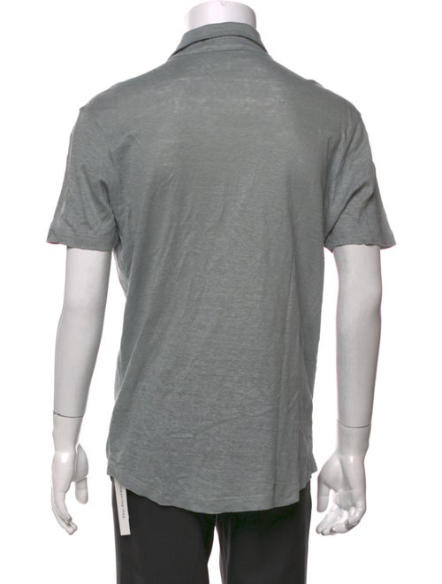 Luca Faloni Linen Collar Polo Shirt