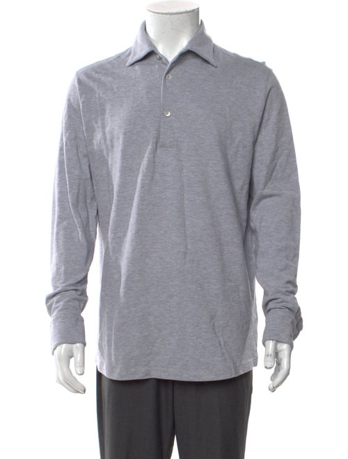 Luca Faloni Collar Long Sleeve Polo Shirt