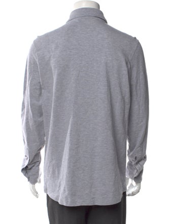 Luca Faloni Collar Long Sleeve Polo Shirt