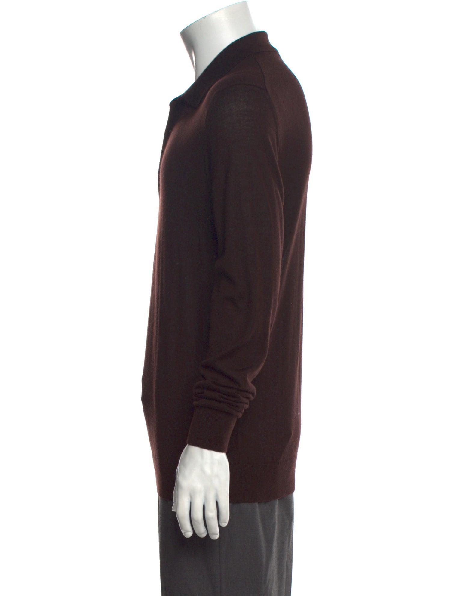 Luca Faloni Cashmere Collar Polo Sweater
