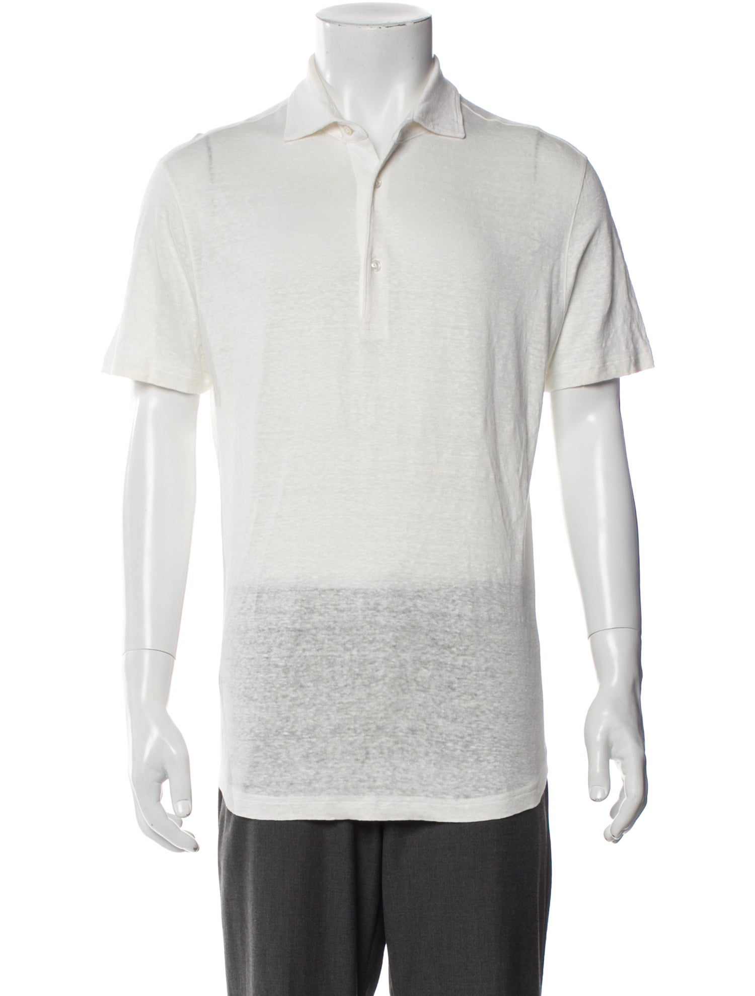 Luca Faloni Linen Collar Polo Shirt