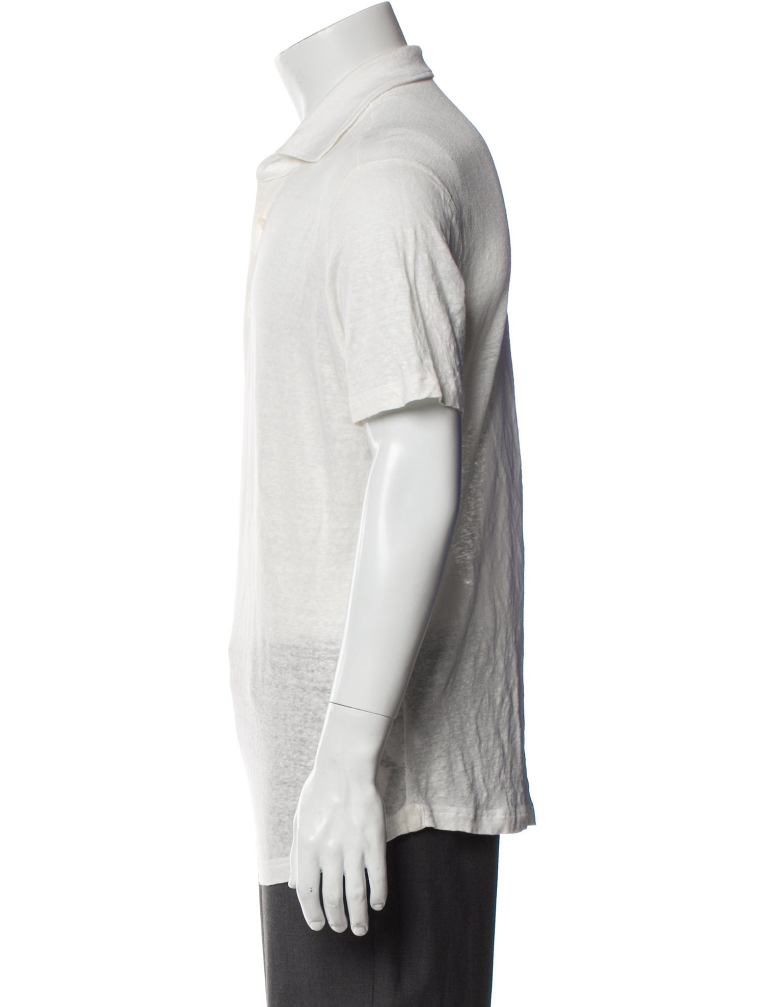 Luca Faloni Linen Collar Polo Shirt