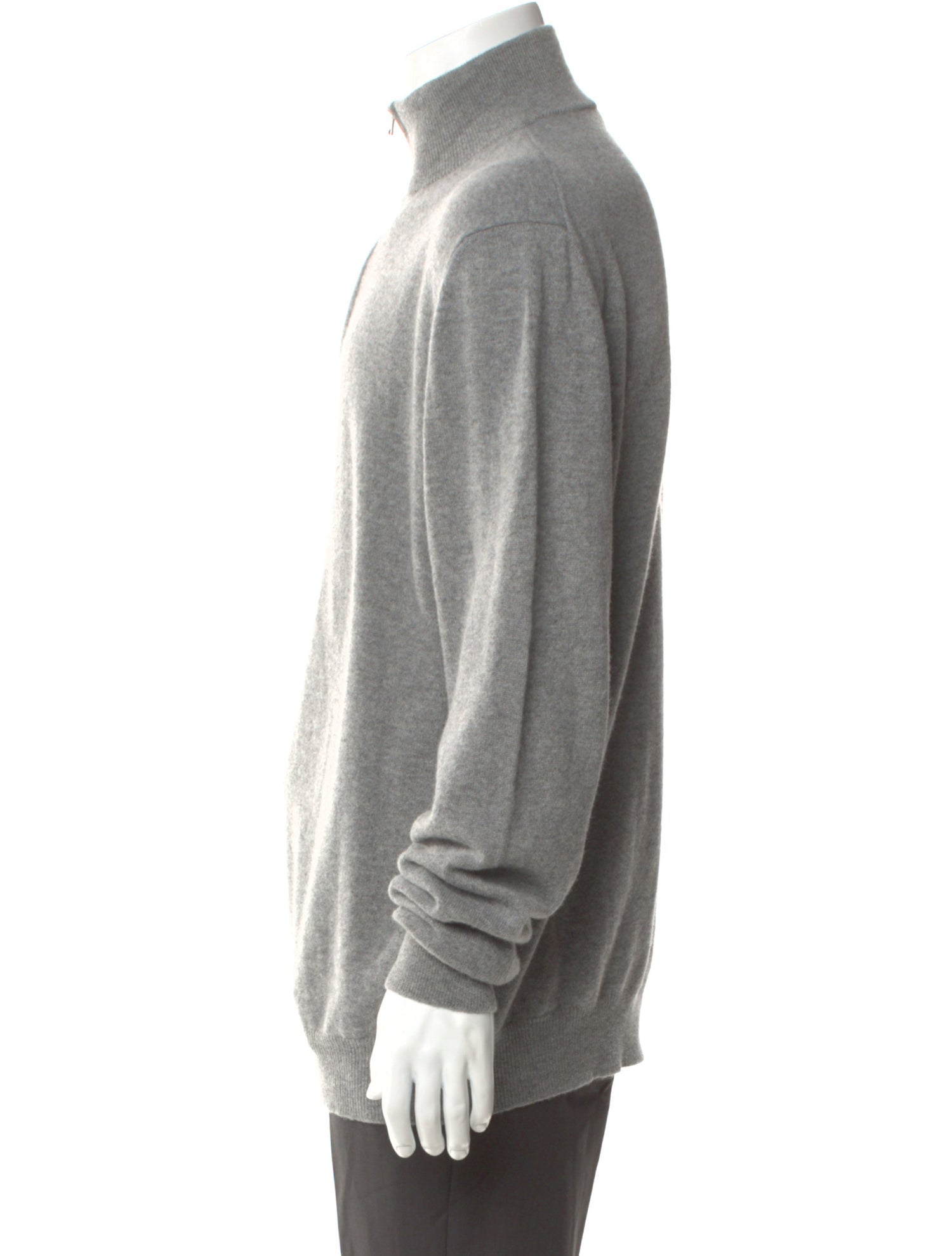 Luca Faloni Cashmere Mock Neck Polo Sweater